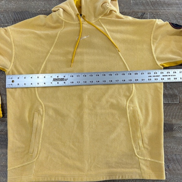 Nike Fleece Pull Over Training Hoodie Yellow Size Medium - Picture 6 of 10